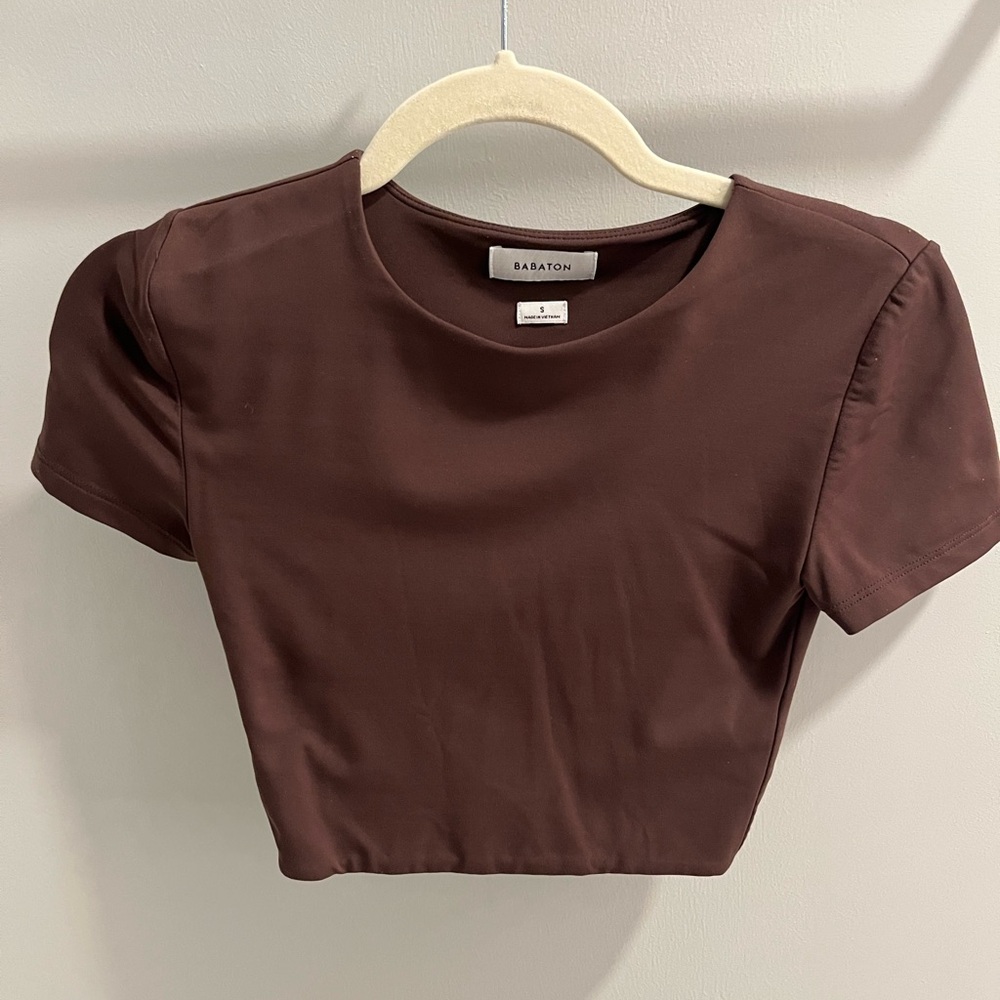 Babaton Women's Brown Cropped Top